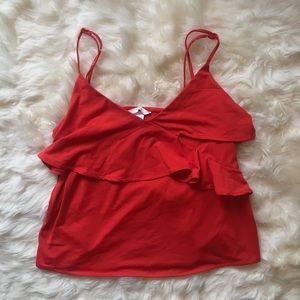 NWOT H&M Red Flowy Cami
